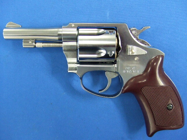 ポリスリボルバー 6mmBB 3インチ シルバー ABS　Xカートリッジ | マルシン