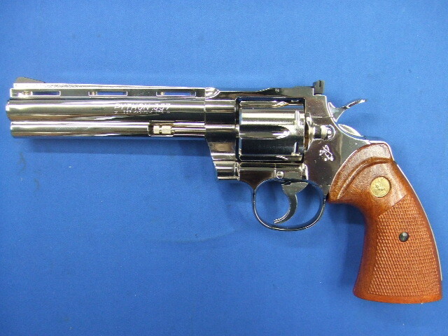 コルト パイソン 6in R-Model　ニッケルフィニッシュ | タナカ