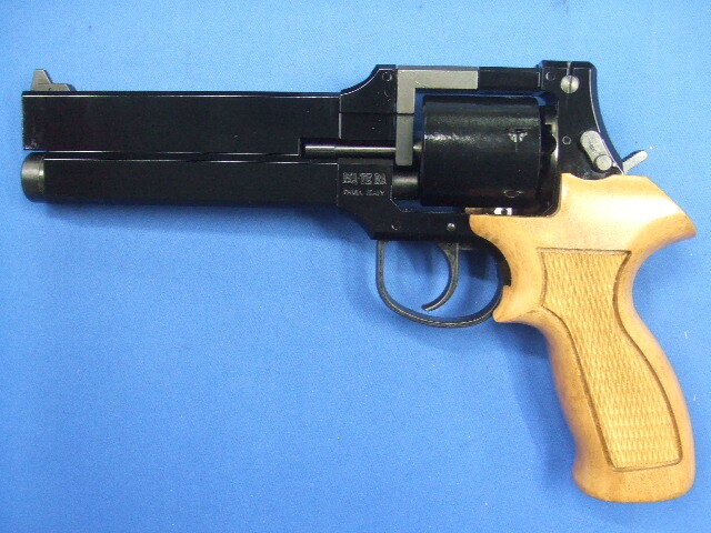 MA・TE・BA マテバ・リボルバー ブラックラスター塗装 HW 特注 木製グリップ仕様 Xカートリッジ 6mmBB | マルシン