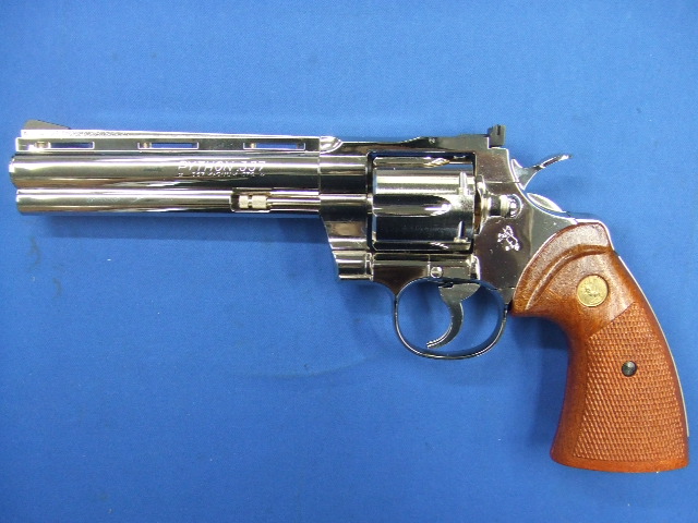 コルト パイソン 6in R-Model　ニッケルフィニッシュ | タナカ