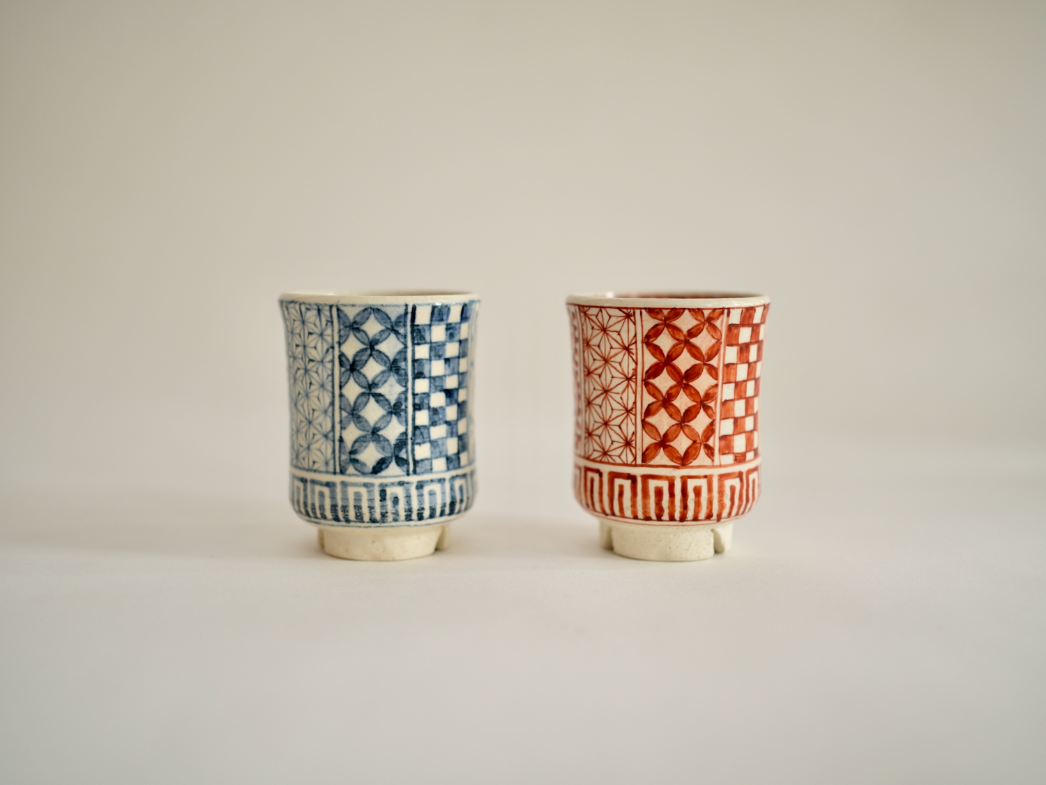 古川欽彌・雅子　湯呑