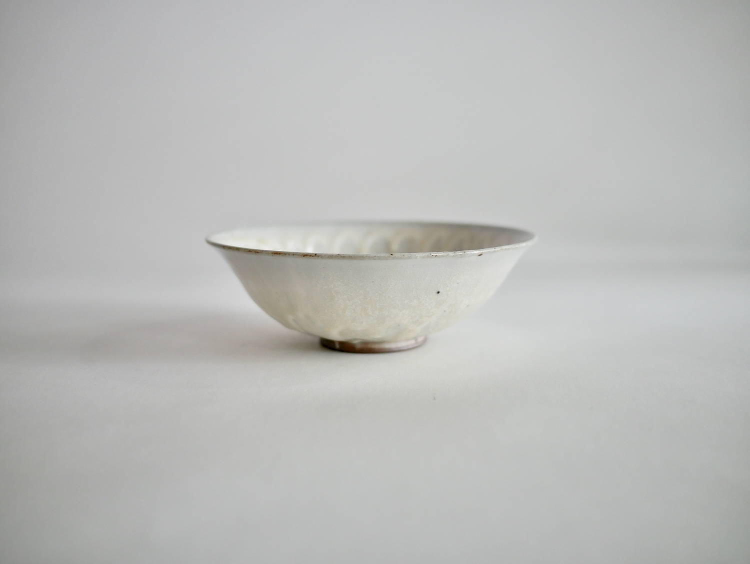 北岡幸士　5寸碗 白化粧