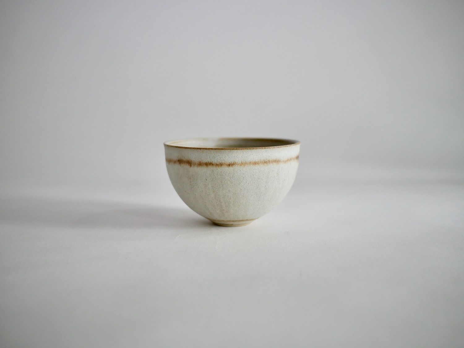 北岡幸士　カフェオレボウル線紋 白