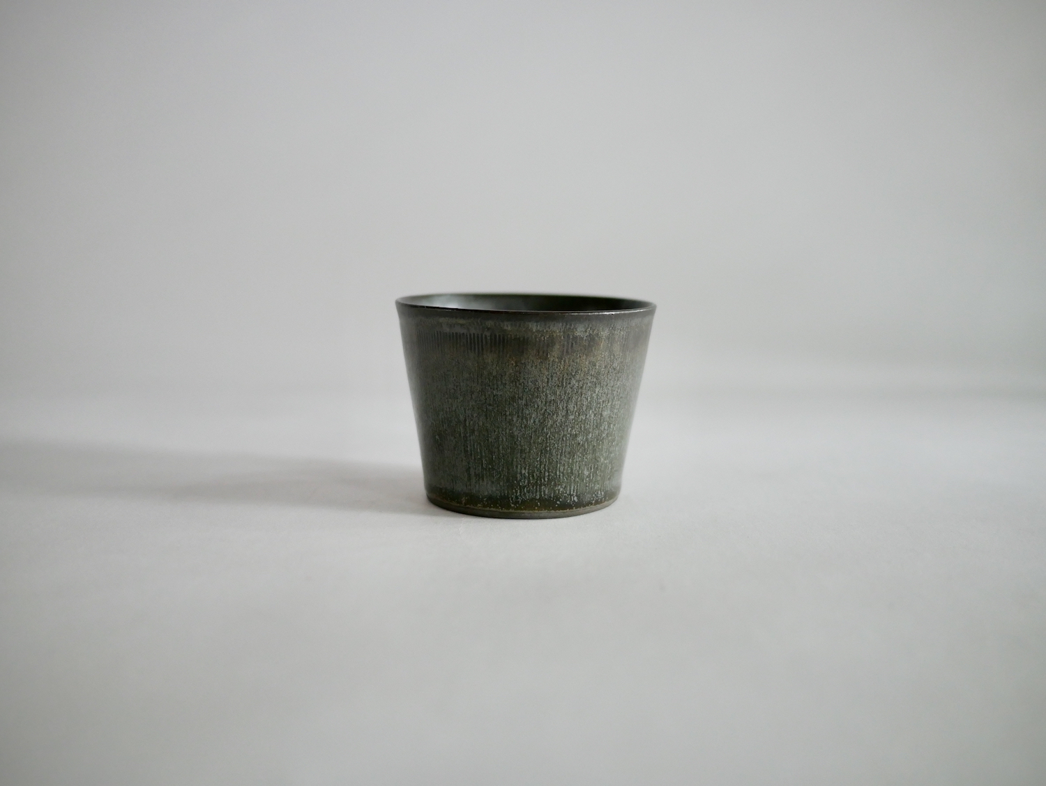 北岡幸士　そば猪口カップM線紋 BlueBlack