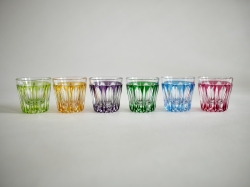 堀口切子　万華様切立盃　大