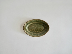 SUIYO　陽刻 オーバル SS 鶴 青磁