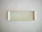 阿部春弥　白磁稜花長方皿