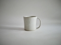 北岡幸士　マグカップ鎬 白