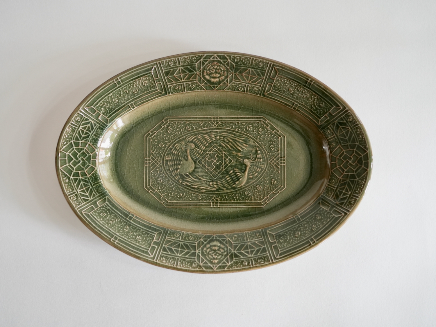 SUIYO　陽刻 シノワズリ L 青磁