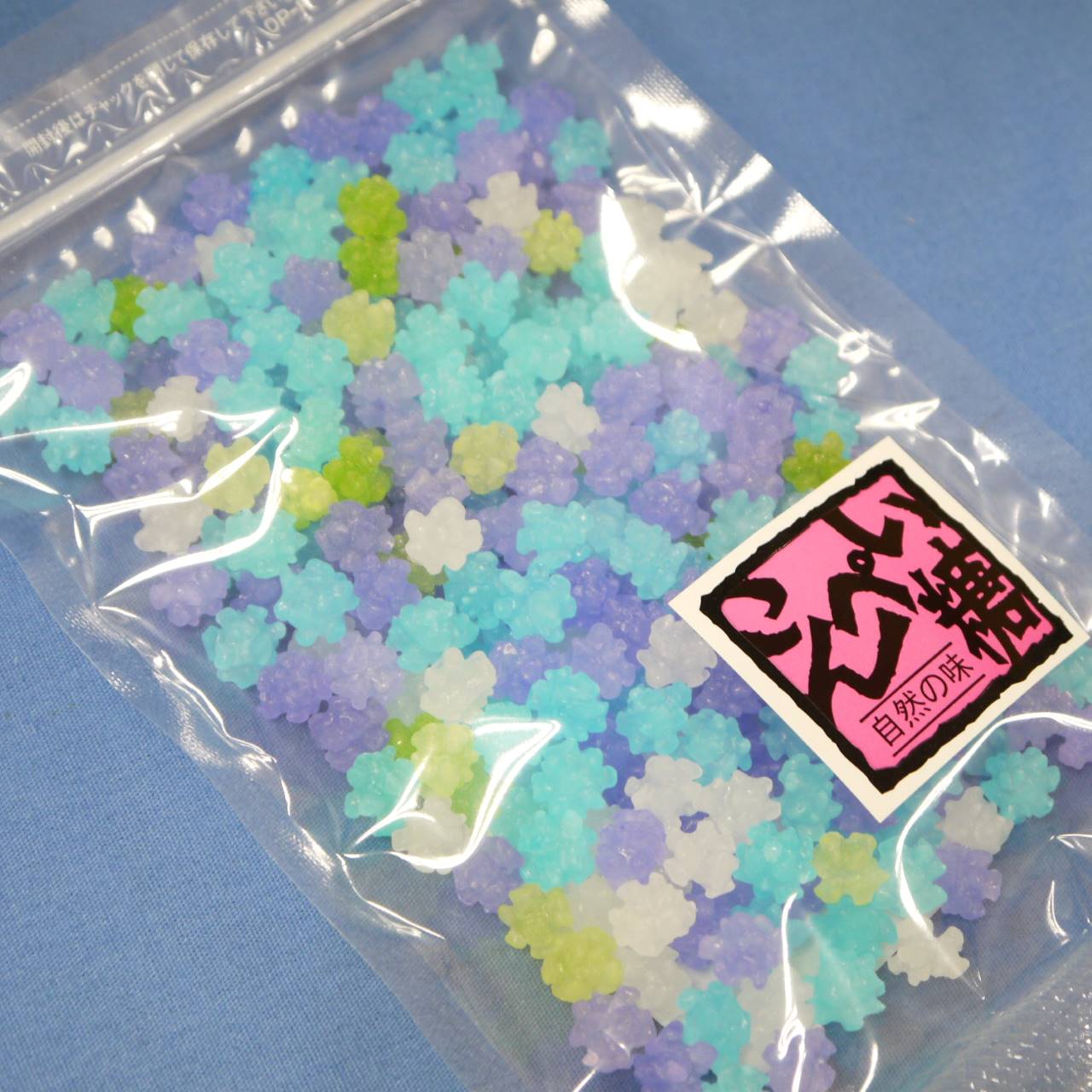 クリスタル忘れな草金平糖100g