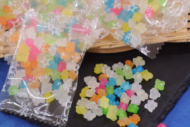 愛の星 50パック ミニパックシリーズ 金平糖各種販売 通販 味本舗の駄菓子 購入page