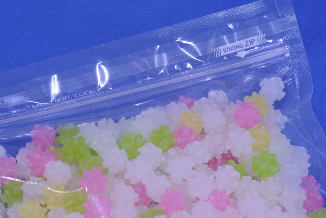 クリスタルこんぺい糖1kg(中輪)ミックス｜なつかしの菓子金平糖