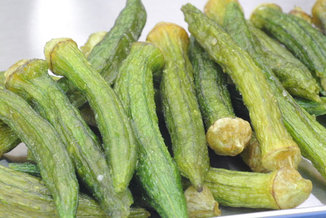 おくらチップスはフライ野菜おつまみ