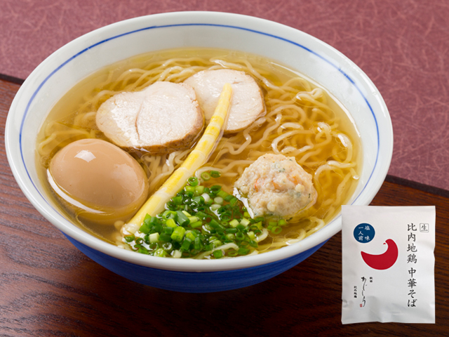 比内地鶏中華そば　塩味（1人前）生麺