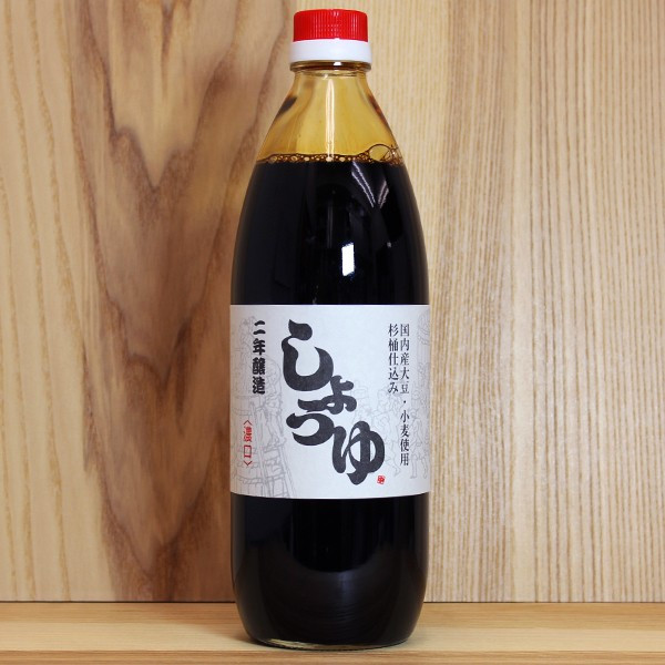 二年醸造醤油1L 自然栽培 自然栽培大豆　しょうゆ