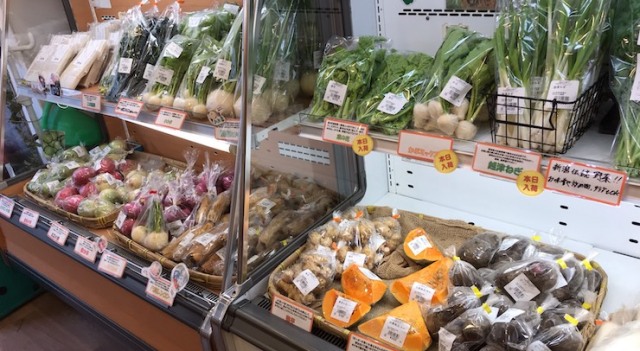 野菜の陳列
