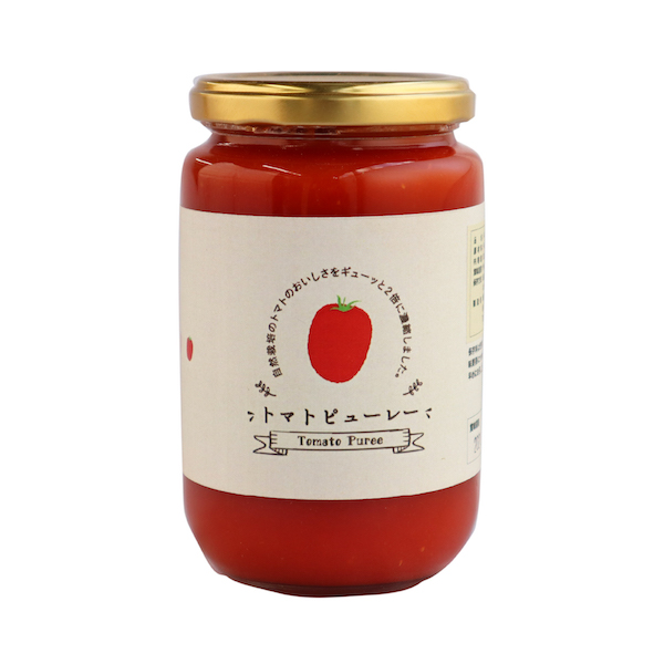 トマトピューレ　330g みのり彩園　北海道産自然栽培トマト使用　自然栽培パーティ