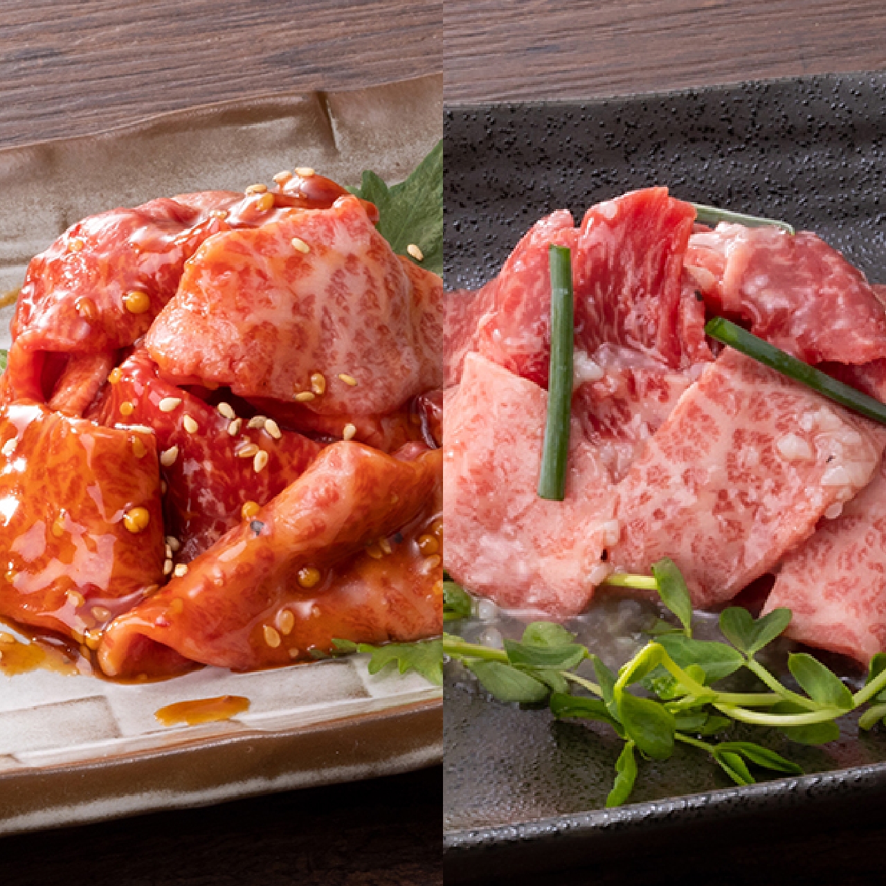 味付け 赤城和牛×特製醤油だれ 120g 味付け 赤城和牛×特製塩だれ 120g 食べ比べセット