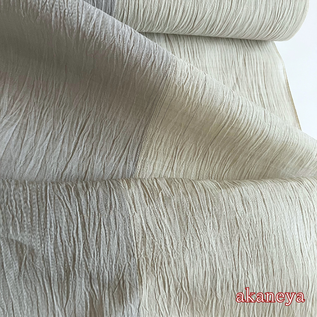 本場小千谷ちぢみ 小千谷縮 有機栽培麻糸 オーガニックラミー100％使用