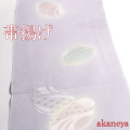 帯揚げ　正絹　礼装用　薄い青紫色　貝
