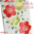 浴衣　反物　綿麻　IKS COLLECTION　綿麻しじら　花