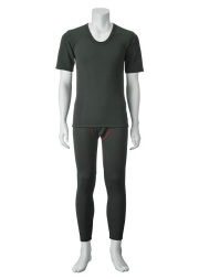 裏赤ロングタイツ+裏赤半袖Ｕ首(紳士）　セット割引　定価5％ＯＦＦ！！