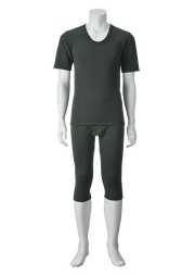 裏赤ロングパンツ+裏赤半袖Ｕ首(紳士）　セット割引　定価5％ＯＦＦ！！