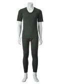裏赤ロングタイツ+裏赤半袖Ｕ首(紳士）　セット割引　定価5％ＯＦＦ！！