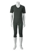 裏赤ロングパンツ+裏赤半袖Ｕ首(紳士）　セット割引　定価5％ＯＦＦ！！
