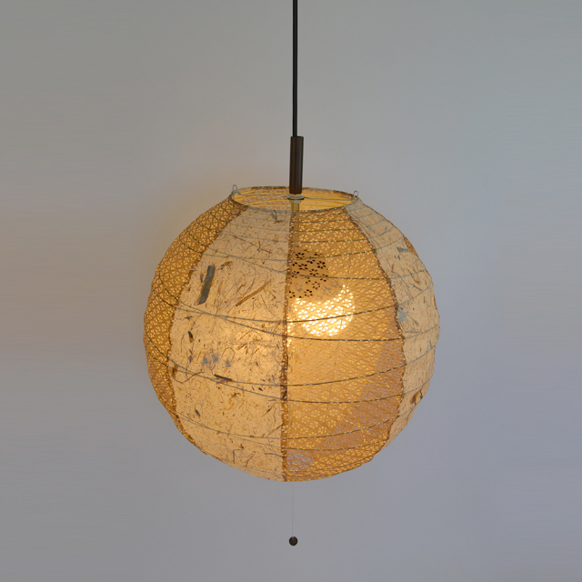 径45㎝丸杉皮入和紙灯具付提灯照明ペンダント 径45㎝丸杉皮入和紙灯具付提灯照明ペンダント - メルカリ