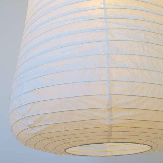 住宅吹き抜け・店舗用 大型 美濃和紙 ペンダントライト吊り下げ 揉み紙  