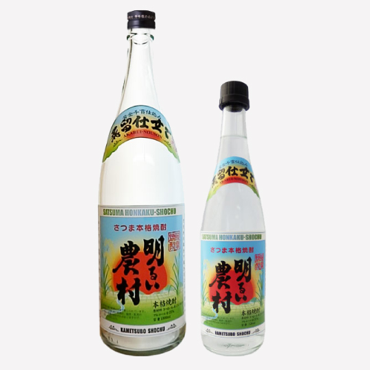 明るい農村。愉快な農村。 明るい農村 四合瓶(箱入)