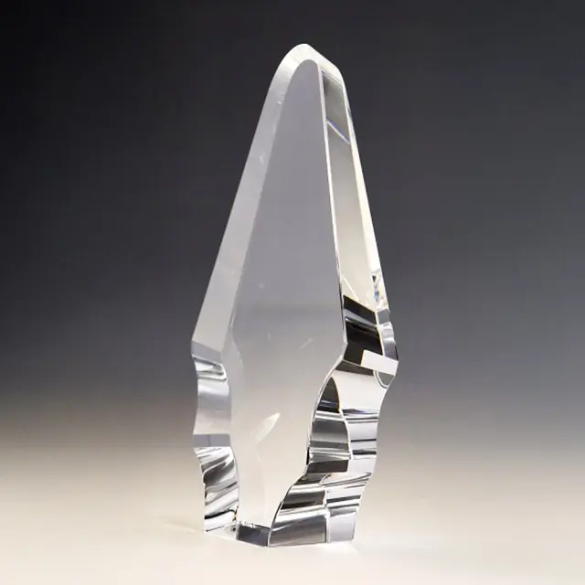 名入れ 彫刻 記念品 表彰 クリスタル盾 ［gp-15］