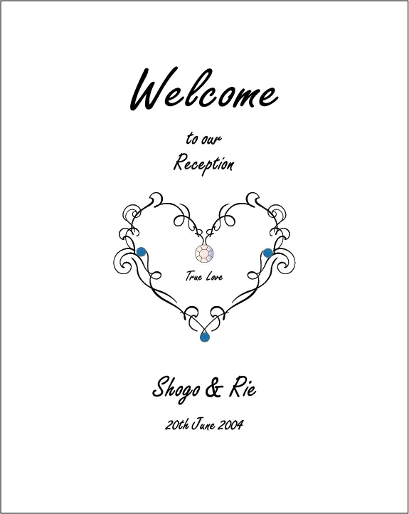 ウェルカムボードデザイン