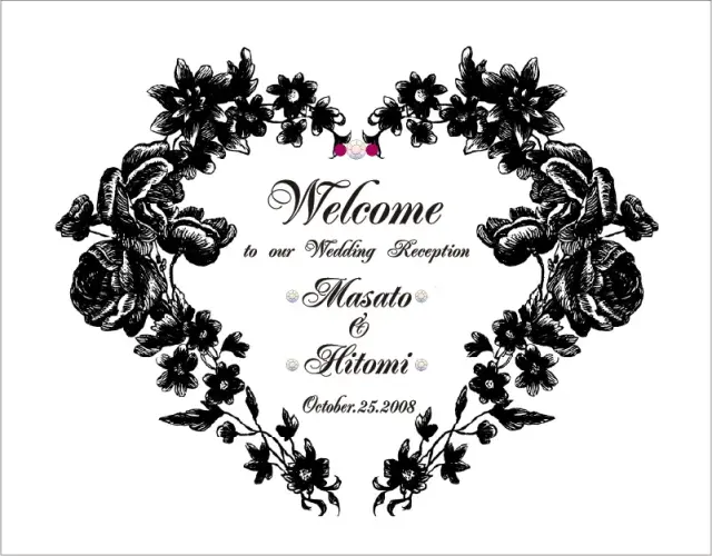 ウェルカムボードデザイン