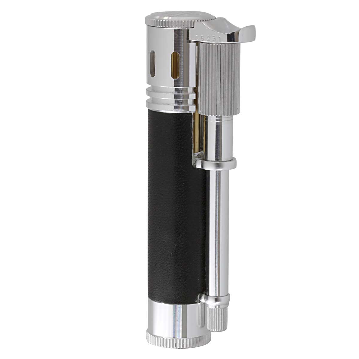 DOUGLASS ダグラス フィールド S Plus フリントオイルライター 本革 レザー黒 YMEX