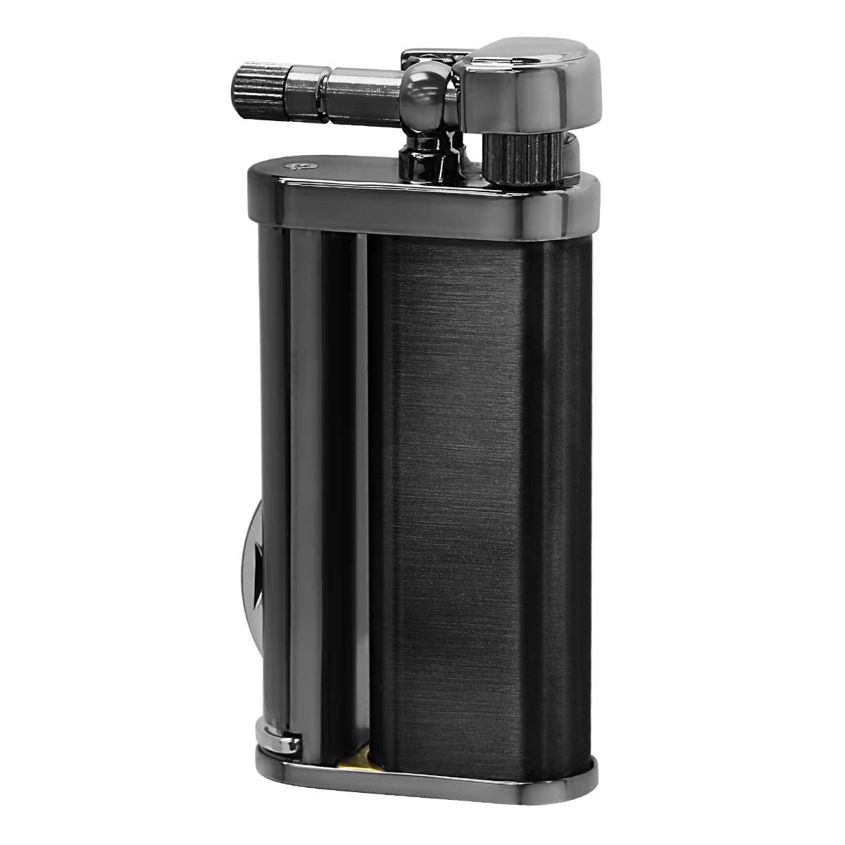 坪田パール EDDIE PIPE LIGHTER エディパイプライター BKサテン 2-09326-51 適合リフィル（ガス or オイル）1本無料進呈