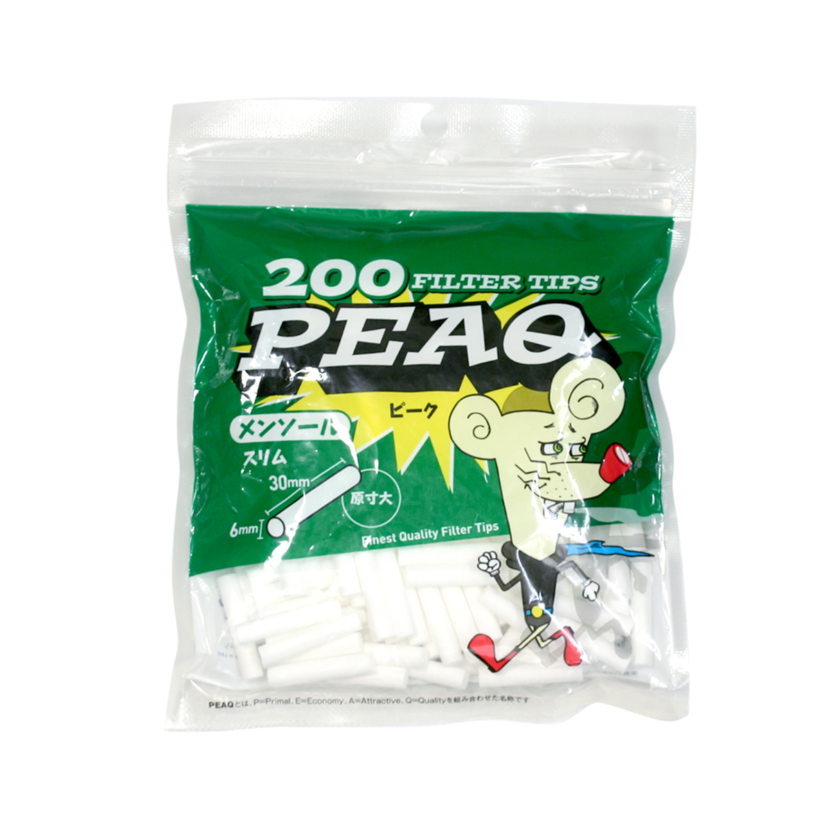 PEAQ ピーク フィルター メンソール スリム 200 メール便可