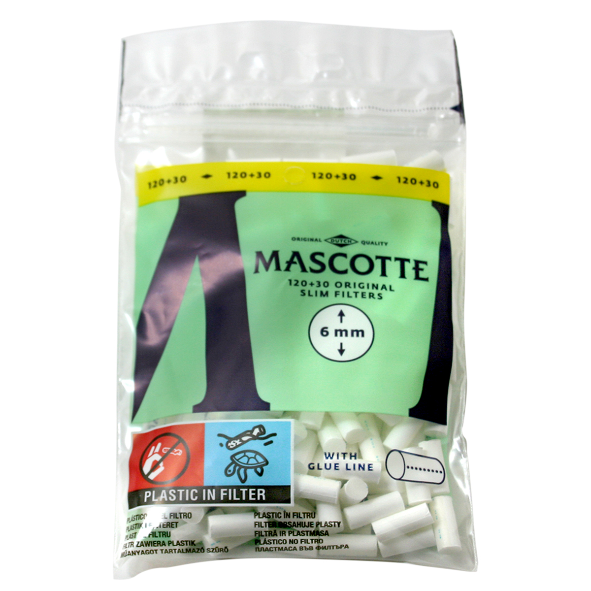 MASCHOTTE マスコット フィルター 6mm スリム 150個 7-61012-20 メール便可