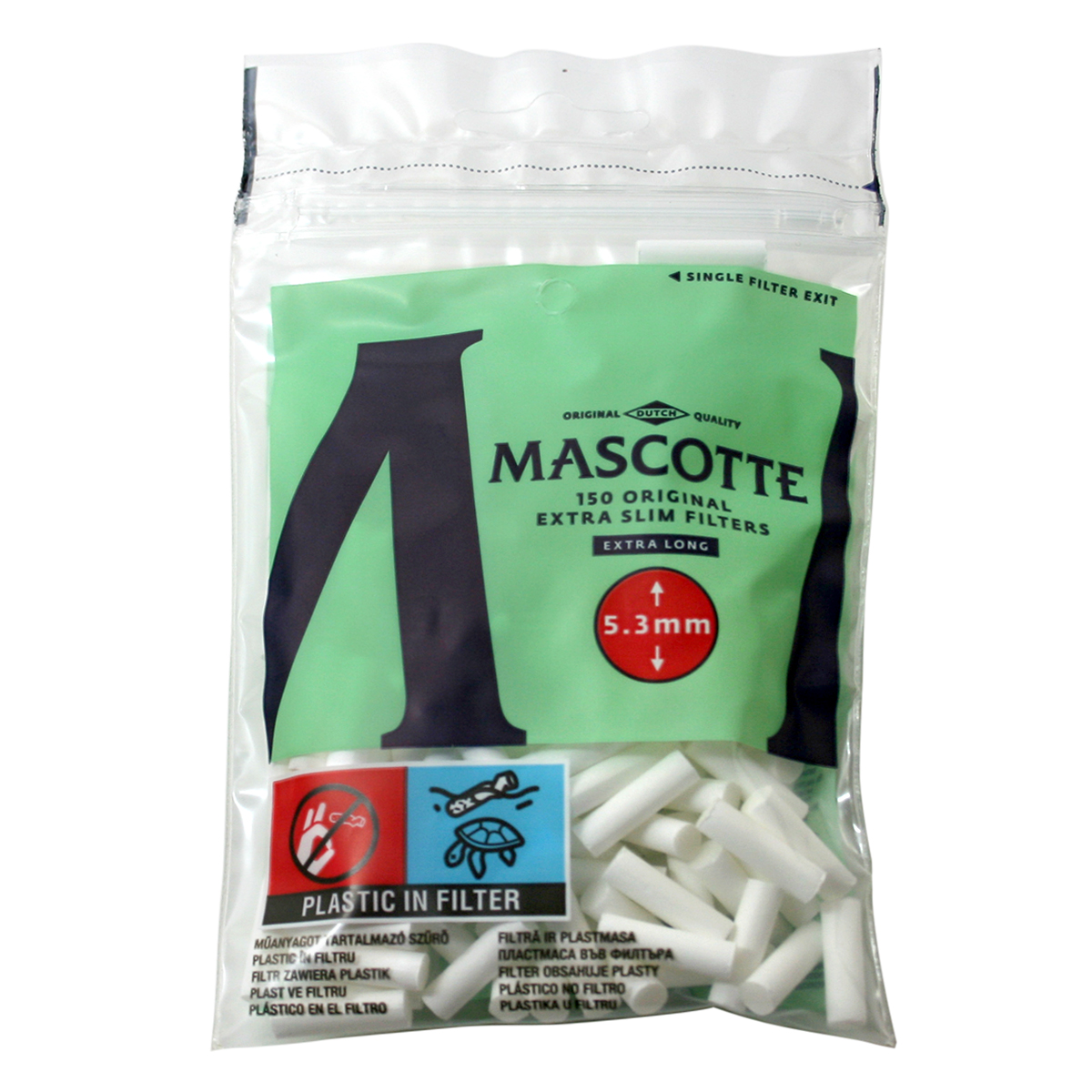 MASCHOTTE マスコット フィルター 5.3mm エクストラ スリム X-LONG 150個 7-61013-25 メール便可