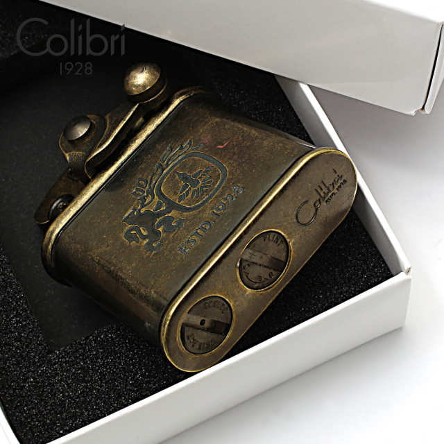 Colibri コリブリ ブラスバレル フリントオイルライター 308