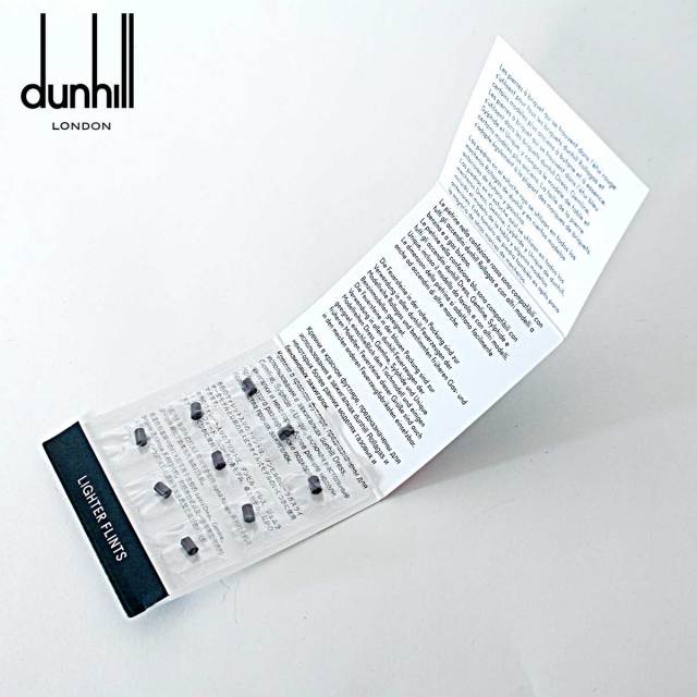 DUNHILL ダンヒル 消耗品 ローラガスライター用 フリント 赤 9個入