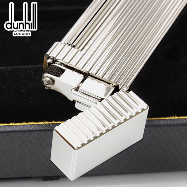 DUNHILL ダンヒル ローラガス シルバー ストライプ フリントガス