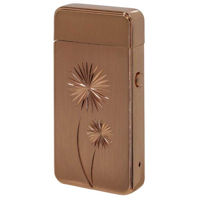 ADMIRAL アドミラル産業 USB充電式 バッテリーライター クロスアーク ピンクゴールド フラワー 71460300 YMEX