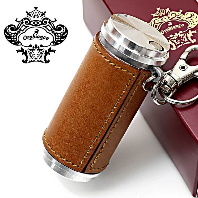 Orobianco オロビアンコ 携帯灰皿 キャメル ORA-001 CA YMEX 喫煙具