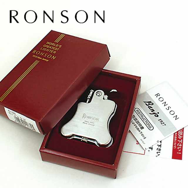 RONSON ロンソン バンジョー クロームサテン フリントオイルライター