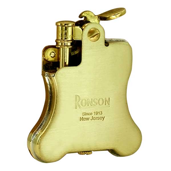 RONSON ロンソン バンジョー ブラスサテン フリントオイルライター R01-1031 メール便可