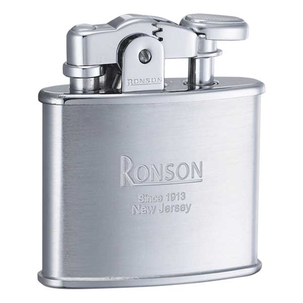 RONSON ロンソン スタンダード クロームサテン フリントオイルライター R02-1030 メール便可