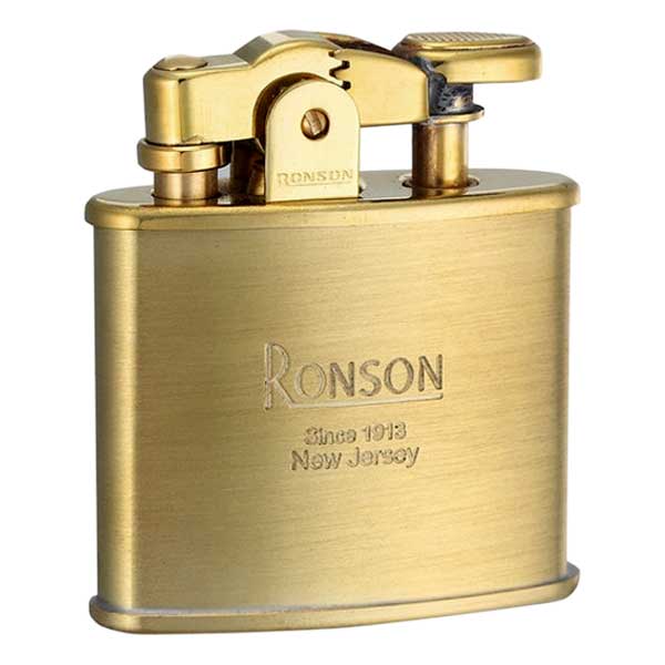 RONSON ロンソン スタンダード ブラスサテン フリントオイルライター R02-1031 メール便可