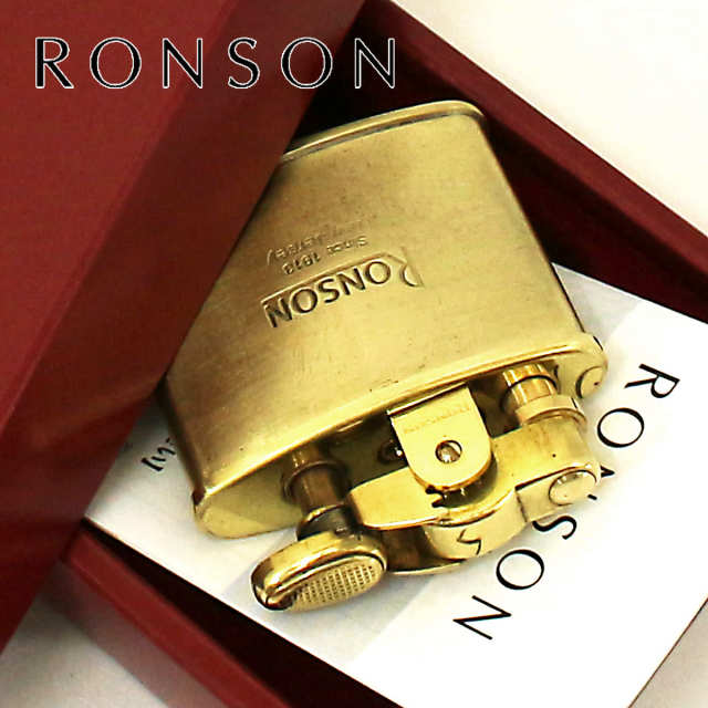RONSON ロンソン スタンダード ブラスサテン フリントオイルライター